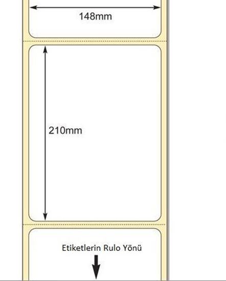 148 x 210mm TT Premium Kuşe Kağıt Etiket