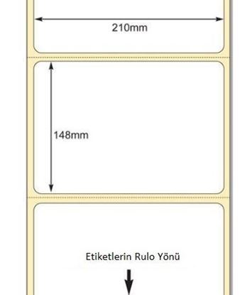 210 x 148mm TT Premium Kuşe Kağıt Etiket