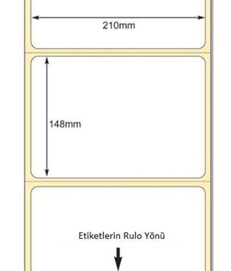 210 x 148mm TT Premium Kuşe Kağıt Etiket