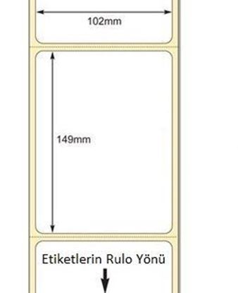 102 x 149mm TT Premium Kuşe Kağıt Etiket
