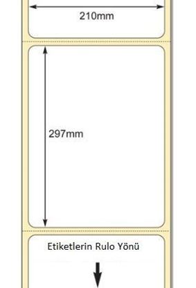 210 mm x 297 mm Direkt Termal Etiket