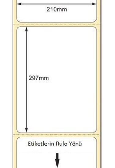 210 mm x 297 mm Direkt Termal Etiket