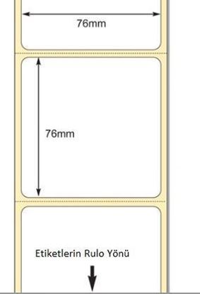 76 mm x 76 mm Direkt Termal Etiket