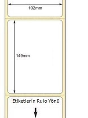 102 mm x 38 mm Direkt Termal Etiket
