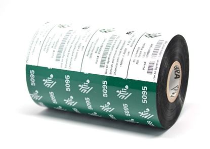 5095  ZEBRA RESİN RİBON 220mm x 450m resmi