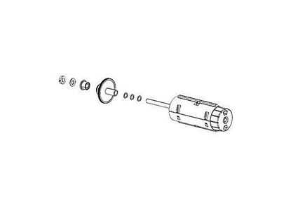 ZEBRA  P1058930-045 Ribbon Take Up Spindle resmi