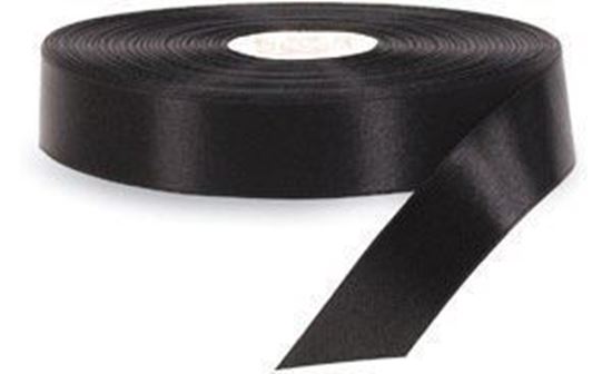 15mm*200m Siyah Saten Akmaz resmi