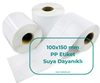 100x150 mm PP Etiket (Polipropilen) – Suya & Kimyasala Dayanıklı resmi
