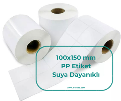 100x150 mm PP Etiket (Polipropilen) – Suya & Kimyasala Dayanıklı resmi