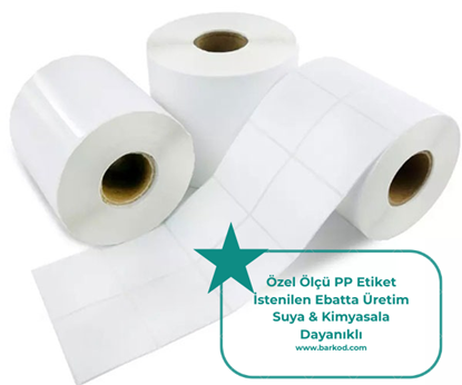 PP Etiket – İstenilen Ölçüde Üretim (Polipropilen) resmi
