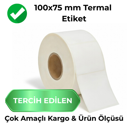 100x75 mm Direkt Termal Kargo Etiketi