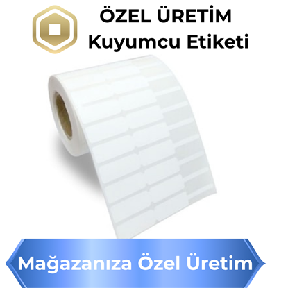 özel üretim kuyumcu etiketi, logo baskılı ve özel ölçü takı barkod etiketi